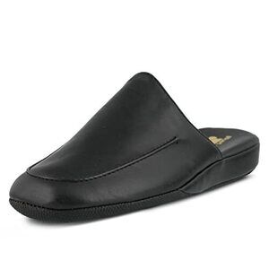 Spring Step Mens Nigel Slipper, Black, 9.5-10